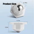 Caster Wheels for Small Appliances, 360°Rotation Caster Wheels, Stainless Steel Rollers Universal Wheel 16Pcs White Easy to Use. 