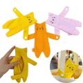 Durable Canvas Cartoon Cat Coin Purse Lightweight Zipper Closure Zippered Mini Wallet Snap Button Anti Loss Portable Wallet Bag Daily Use. 