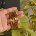 Jewels of Nepal Antique Golden Toned Metallic Set Bangles For Women- Set of 12 pcs. 
