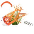 New Product Aluminum Alloy Aluminum Porous Lawn Head 3 Discs Mowing Line Grass Cutting Head Replacement Parts 32 Square Grass Ropes Lawn Cutter Head Yard Maintenance. 