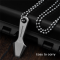 Titanium Pry Bar Mini Titanium Alloy Crowbar Keychain Pendant Tool Camping Accessory Silver 1 Piece. 