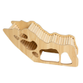 JAERBEE Washable Hamster Hidden Wooden Hamster House Small Pet Castle with Rock Climb Ladder Dwarf Mouse Pet,Arch Bridge Tunnel. 