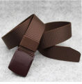 Men Nylon Canvas Army Belt with Plastic Buckle. 