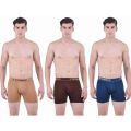 Dollar Bigboss Men Long Cotton Fine Trunk Underwear Pack of 3 (Multi Color). 