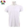 White Round Neck Half Sleeve Plain T-Shirt For Men. 