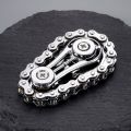 Creative Chains Gear Fingertip Gyro Mechanical Gyroscope Fingertip Sprocket Hand Spinner Chain Gear Spinning Top Metal Wheel Gear Chain Gyroscope Adult. 