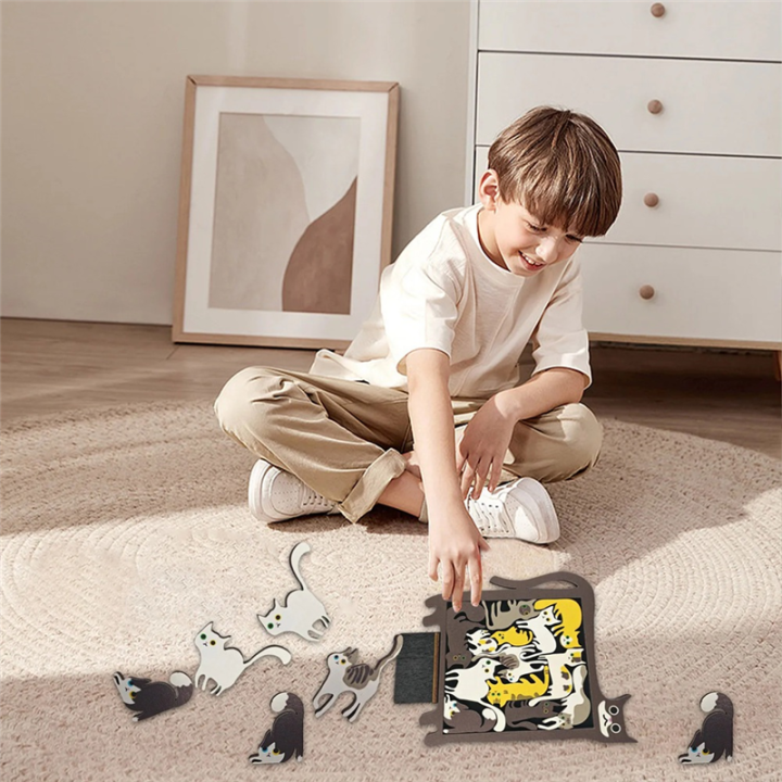 Pocket%20Travel%20Games%20for%20Car%20Road%20Airplane%20Activities%20Birthday%20Games%20Wooden%20Cat%20Puzzle%20Game%20-%20Image%202