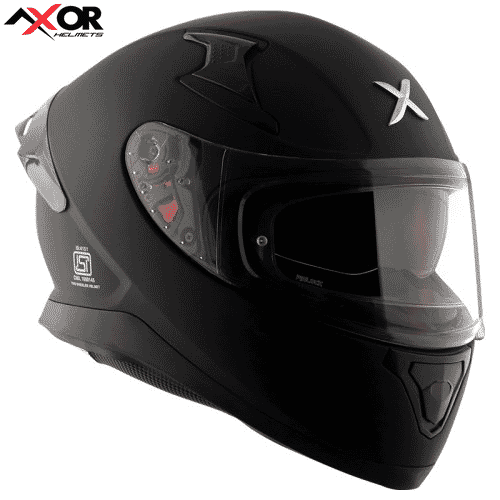 Axor Apex Matt Black Full Face Double Visor Helmet