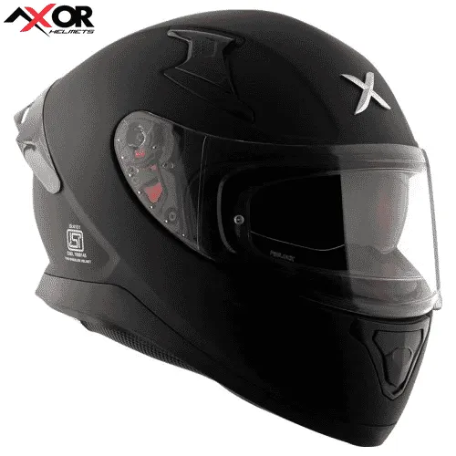 Axor Apex Matt Black Full Face Double Visor Helmet