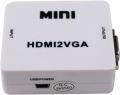 Mini HDMI to VGA Converter with Audio | HDMI2VGA 1080P Adapter Connector | PC Laptop to HDTV Monitor Projector. 