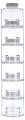 Prodyne Acrylic 6 Bottle Spice Tower (35 Cm). 