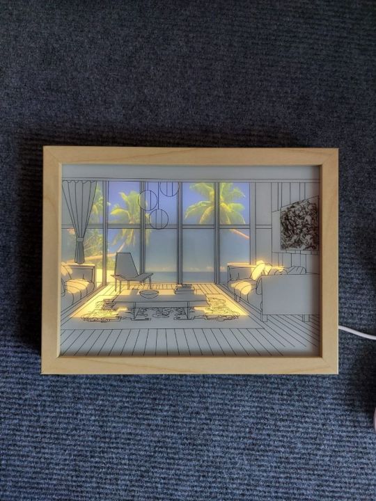 Led%20Light%20Wooden%20Photo%20Picture%20Frame%20Painting%20Sunshine%20Luminous%20Painting%20Lighting%20Painting%20Decorative%20%7C%201%20Piece%20-%20Image%205