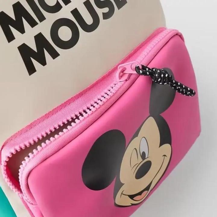 Disney%202025%20New%20Cute%20Mickey%20Children's%20Backpack%20Girls%20Cartoon%20Print%20Large%20Capacity%20Book%20Storage%20Kindergarten%20Baby%20School%20Bag%20-%20Image%203
