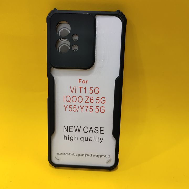 Vivo%20T1%205G%20/Vivo%20Y55%205G%20/Vivo%20Y75%205G%20/Iqoo%20Z6%205G%20Cover%20(All%20Same%20Size-%20Side%20Fingerprint%20Model)%20Clear%20Transparent%20Bumper%20Black%20Mobile%20Cover%20Case%20-%20Image%203