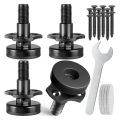 Nullmul Adjustable Leveling Feet, 3/8inch-16 Thread T-Nut Kit Furniture Levelers Table Feet, Heavy Duty Leg Levelers 4 Pack. 