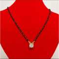 One Stone Pendant Design Mangalsutra For Women. 