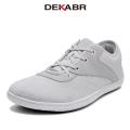 DEKABR New Couple Shoes New Style Flying Weaving Breathable Basic Lace Up Pedaling Lazy Summer Casual Sneakers. 