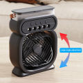 Portable 3 In 1 Fan AIr Conditioner Mini Air Cooler LED Night Light Air Humidifier Spray Mist Fan Electric Fan For Office Home. 