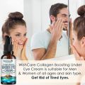 WishCare Collagen Boosting Under Eye Cream For Dark Circles & Wrinkles - Enriched With Caffeine, Almond Milk, Vitamin C& E, Hyaluronic Acid, Retinol - 30ml. 
