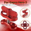 Kqueebee Camera Accessory Diving Lights Ball Butterfly Clip Arm Clamp Mount Aluminum For Hero 3+/4/5 Gitup SJ6000 Camera Red. 