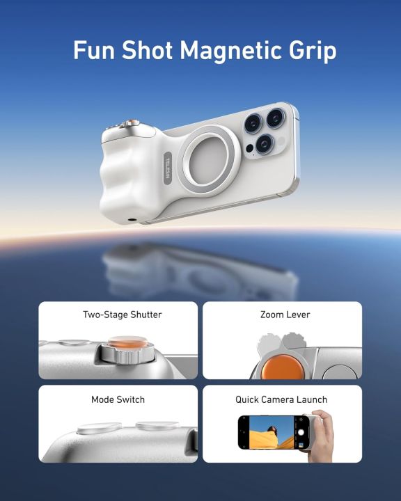 Camera Handle Mobile TELESIN Magnetic Phone Camera Shoot Grip Phone Holder Shooting Aid ...
