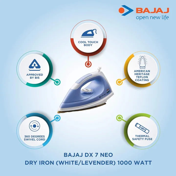 Bajaj%20DX%207%20NEO%20Dry%20Iron%201000%20Watt%20(White/Levender)%20-%20Image%203