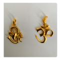 Ganesh Om And Om Pendant/Locket (2 Pic) For Women. 