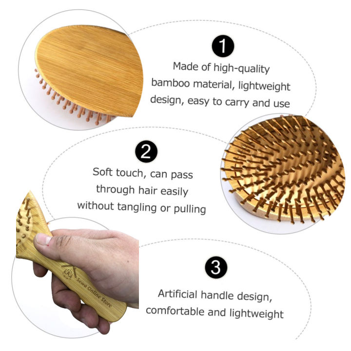 Natural%20Eco-friendly%20Hair%20Brush%20With%20Bamboo%20Bristles,%20Massages%20Scalp%20Anti-Static%20Hair%20Detangle%20(Oval)%20-%20Image%206