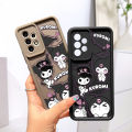 Jizetin for Realme C21 Back Cover Shy Kuromi Ladder Camera Soft Rubber Mobile Phone Case. 