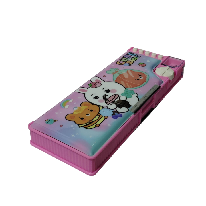 Peter Rabbit Pencil Case Cute Rabbit Pen Pencil Case Box Double Magetic Closer with Separate ...