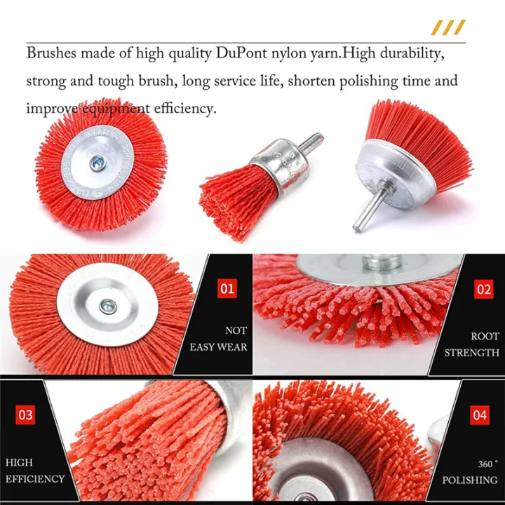 3%20Piece%20Nylon%20Filament%20Abrasive%20Wire%20Brush%20Wheel%20&%20Cup%20Brush%20Set%20with%201/4%20Inch%20Shank%20for%20Removal%20of%20Rust/Corrosion/Paint%20-%20Image%204