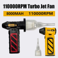 (GGBR) Handheld Mini Turbo Jet Fan 110000RPM High Power Air Blower Hair Dryer Vacuum Cleaner Air Dust Blower Brushless Motor C. 