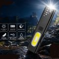 Mini Portable Mini Flashlight Rechargeable Super Bright Emergency Work Light Compact Multi-Mode Hat clip Lamp Outdoor Work. 