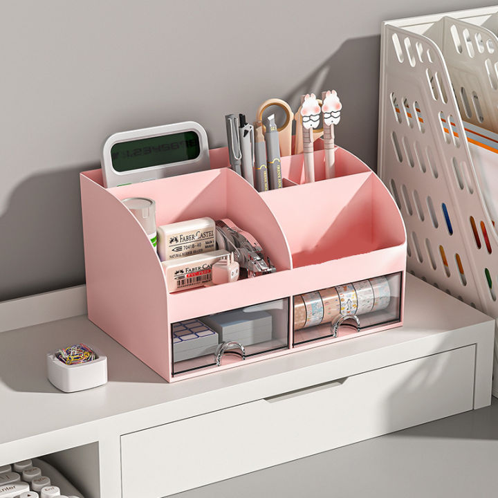Desktop%20Organizer%20With%20Drawers%20Desk%20Organizer%20Tabletop%20Makeup%20Storage%20Box%20Smooth%20And%20Sturdy%20Office%20Supplies%20Storage%20Box%20Multi%20Moyao%20-%20Image%202