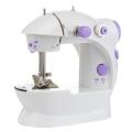 Portable Sewing Machine With Light And Cutter- White/Purple. 