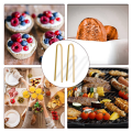 80Pcs Wooden Bamboo Tongs Cooking Utensils Mini Bamboo Tongs Natural Toast Tongs for Cooking. 