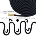 High Pressure Telescopic Hose Set, Long Rod Adjustable Water Gun, Metal Quick Connector, Garden Watering Tool. 