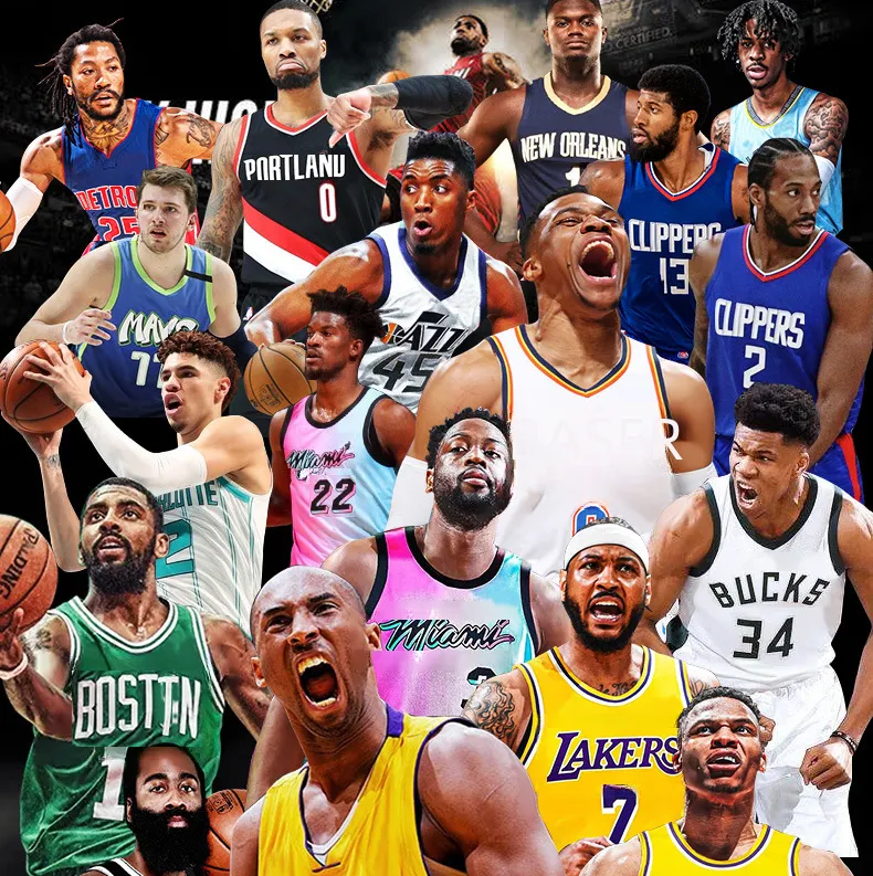 Basketball suit Curry 30 Bulls 23 Lakers Clippers