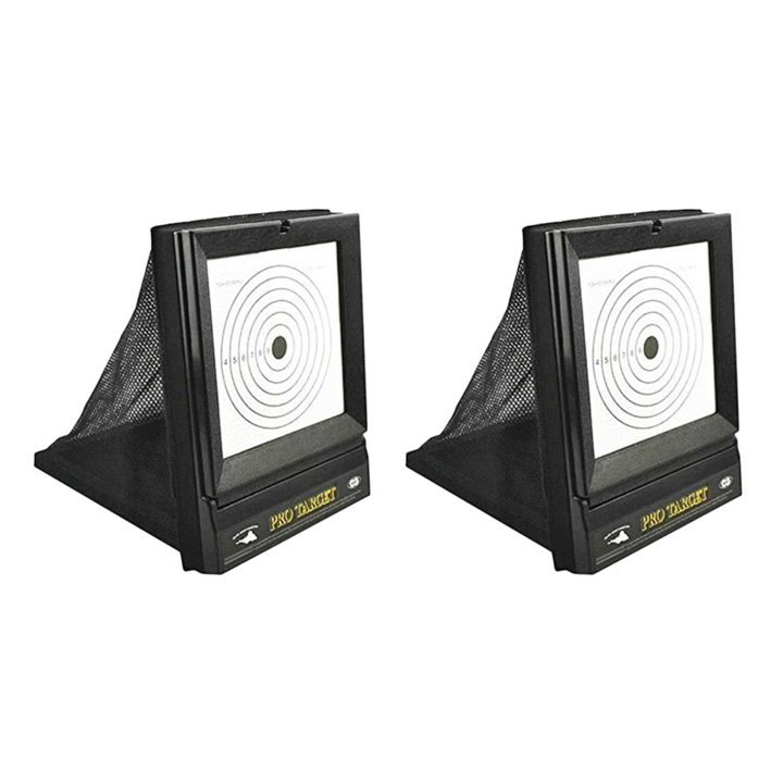 fasdaga 2X Outdoor Portable Targets for Reusable & Pellet with Trap Net Catcher