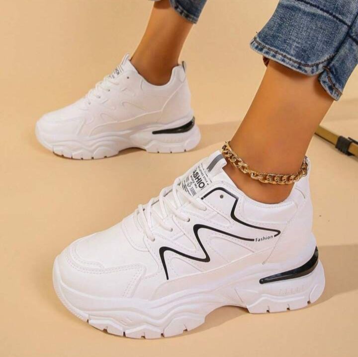 New Brand Wedge Shoes Fashion Thick-soled Casual Ladies Comfortable Sneakers
