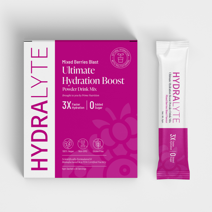 Hydralyte Mixed Berry Blast Electrolyte Hydration Powder Drink Mix - 30 Sachets Multivitamin Immune Boost