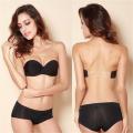 Spandex Strapless Bra For Women With Extra Clear Back Strap. 