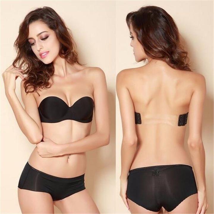 Spandex%20Strapless%20Bra%20For%20Women%20With%20Extra%20Clear%20Back%20Strap%20-%20Image%203