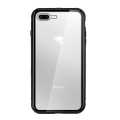 Magnetic Adsorption Technology Metal Frame Back-Sided Tempered Glass Magnet Case For 7 Plus - Black. 