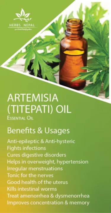 Mugwort/Titepati%20/Artemesia%20Oil%2030ml%20/Herbs%20Nepal%20-%20Image%203