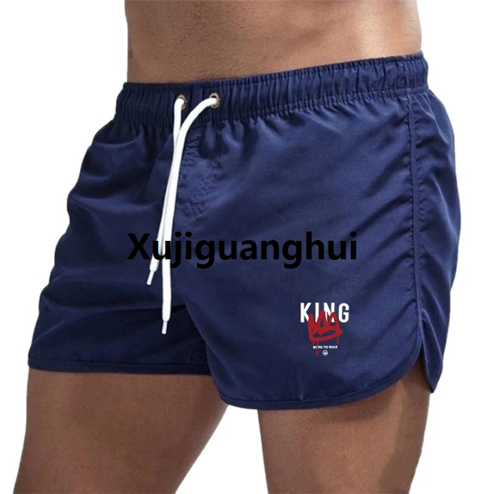 Xujiguanghui%20King%20Printing%20Mens%20Beach%20Shorts%20Casual%20Seaside%20Jogging%20Shorts%20Sports%20Trousers%20Quick%20Drying%20Comfort%20Swimming%20Surf%20Shorts%20Summer%20-%20Image%202