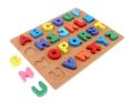 Wooden English Alphabets Blocks For Kids, Alphabets For Kids Puzzles Learning Educational Montosseri Toy. 