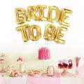 Bride To Be  Alphabet Letter Attractive Decorations Golden Foil Balloon. 