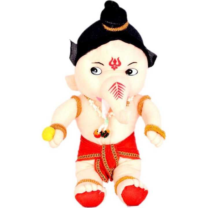 Bal Ganesh Ganpati Teddy Bear Soft Stuffed Plush Toy Kid Children Birthday Gift - 11 Inch (Multicolor)