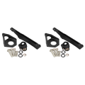 JINMY 2X Motorcycle Steering Stabilizer Damper Mounting Bracket Kit for YZF-R6 YZF600 2003 2004 2005 Black. 